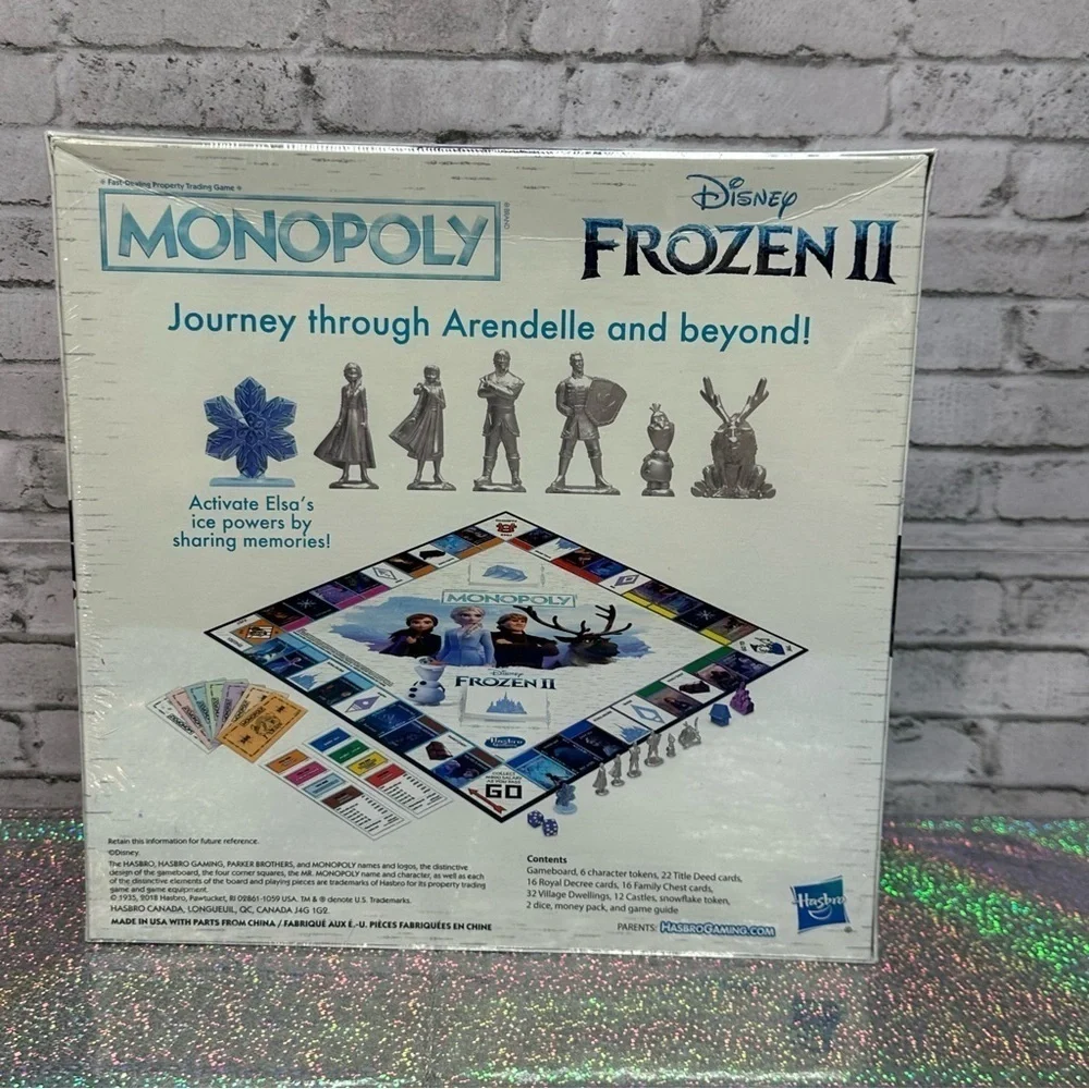 Disney Frozen II Monopoly Game Toy Hasbro Gaming New Sealed